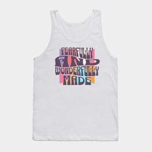 Fearfully And Wonderfully Made Womens Tank Top